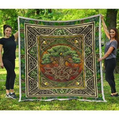 WEXHOME Irish Tree Premium Quilt
