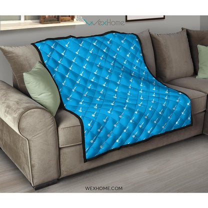 Darts Pattern Print Design 05 Premium Quilt