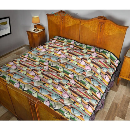 Sun Glasses Pattern Print Design 02 Premium Quilt