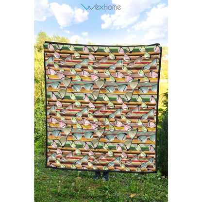 Sun Glasses Pattern Print Design 02 Premium Quilt