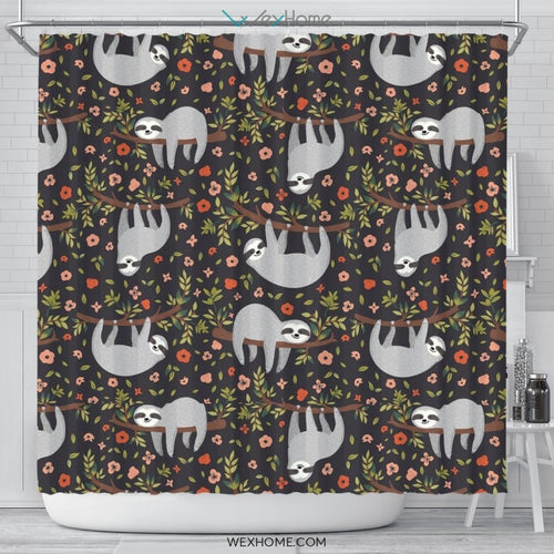 Sloth Shower Curtain