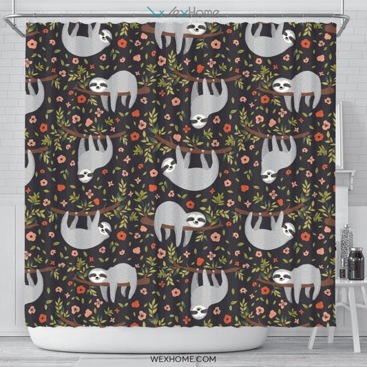 Sloth Shower Curtain