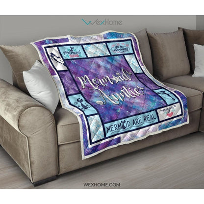 Mermaid Auntie Premium Quilt