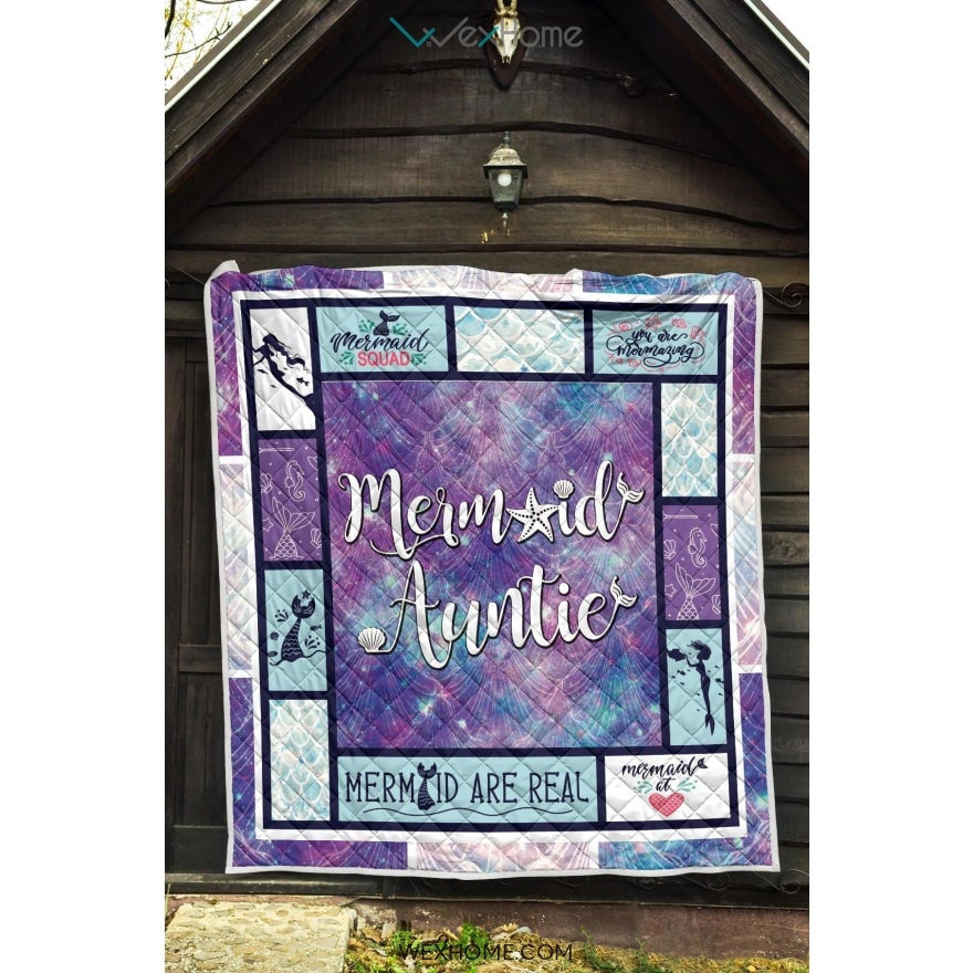 Mermaid Auntie Premium Quilt