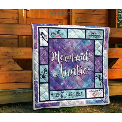 Mermaid Auntie Premium Quilt