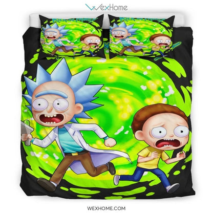 Rick And Morty Bedding Set 2 - duvet cover and pillowcase set - Unique Design Amazing Gift