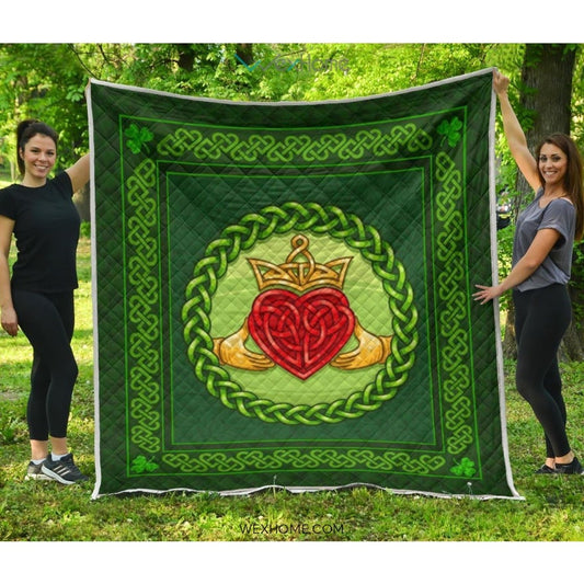 WEXHOME Irish Heart Premium Quilt