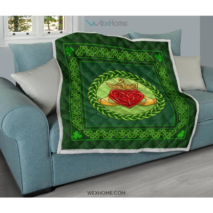 WEXHOME Irish Heart Premium Quilt