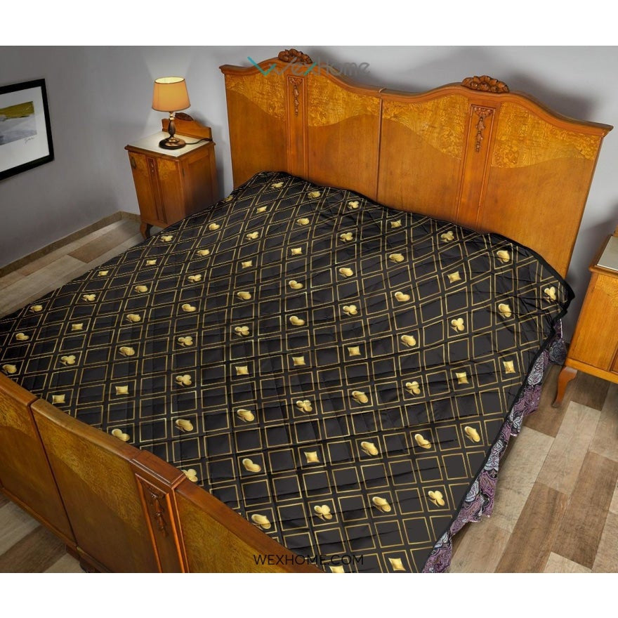 Casino Cards Suits Pattern Print Design 01 Premium Quilt