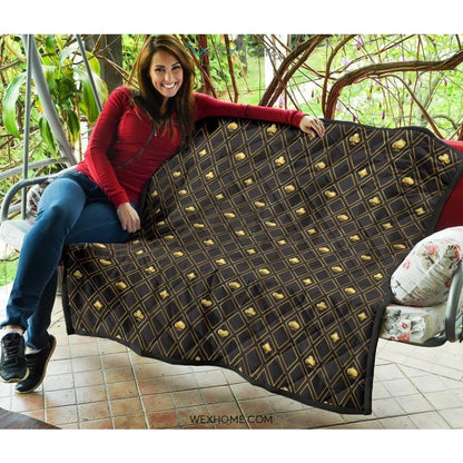 Casino Cards Suits Pattern Print Design 01 Premium Quilt