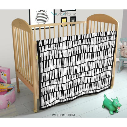 Piano Pattern Print Design 03 Premium Quilt