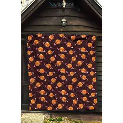 Hamburger Pattern Print Design 05 Premium Quilt