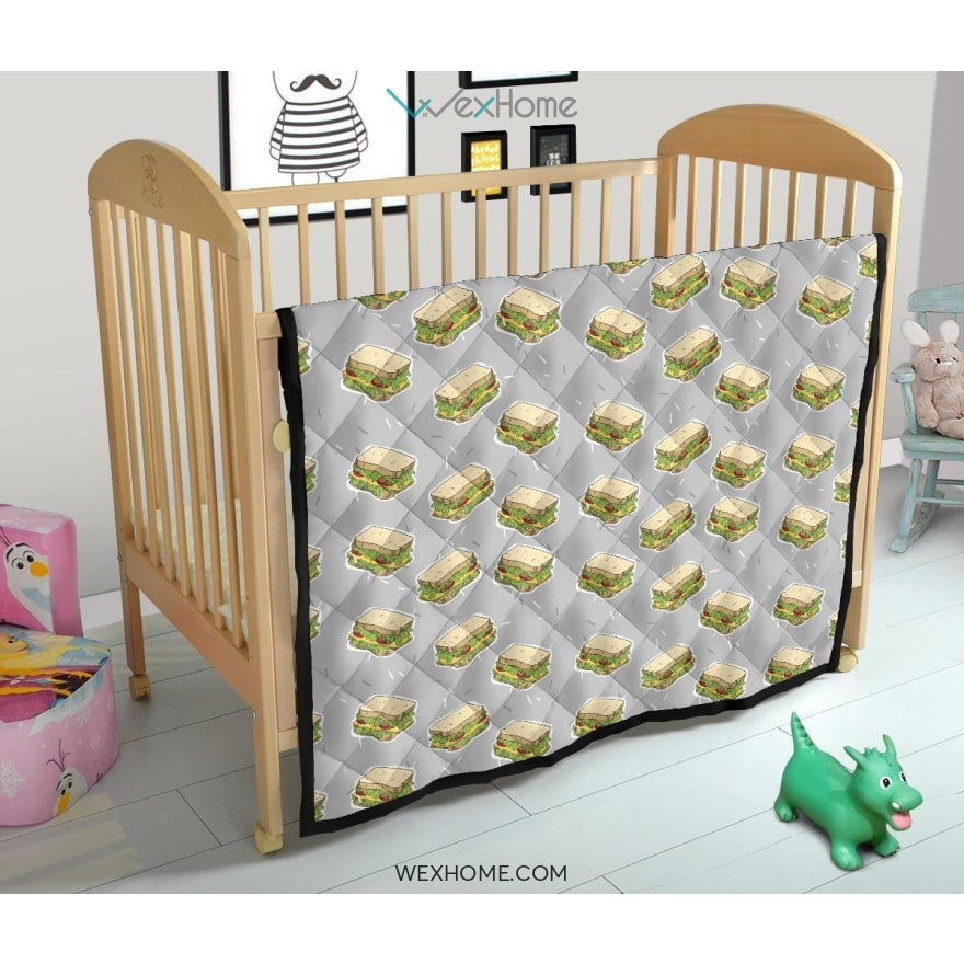 Sandwich Pattern Print Design 05 Premium Quilt