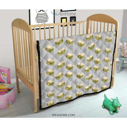 Sandwich Pattern Print Design 05 Premium Quilt