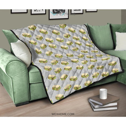 Sandwich Pattern Print Design 05 Premium Quilt