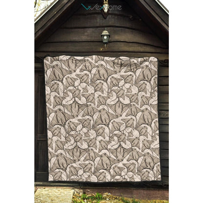 Stingray Pattern Print Design 05 Premium Quilt