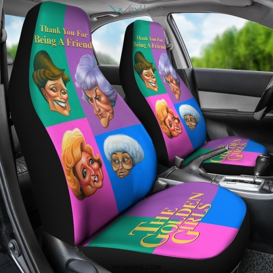 The Golden Girls Car Seat Cover Colorful TV Show Fan Gift H1221