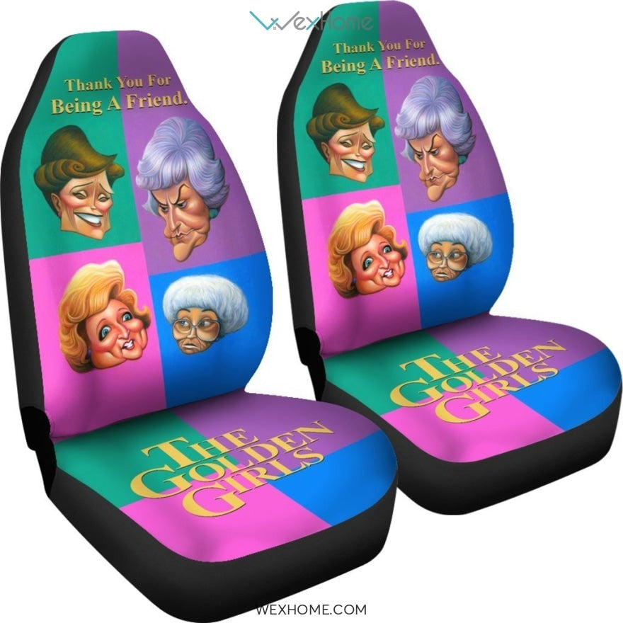 The Golden Girls Car Seat Cover Colorful TV Show Fan Gift H1221