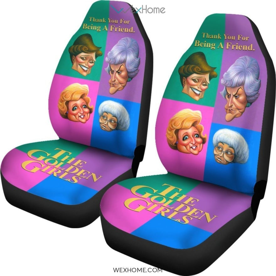 The Golden Girls Car Seat Cover Colorful TV Show Fan Gift H1221