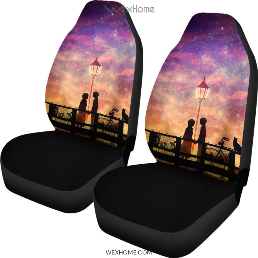 Mimi Wo Sumaseba Ghibli Studio Anime Car Seat Covers