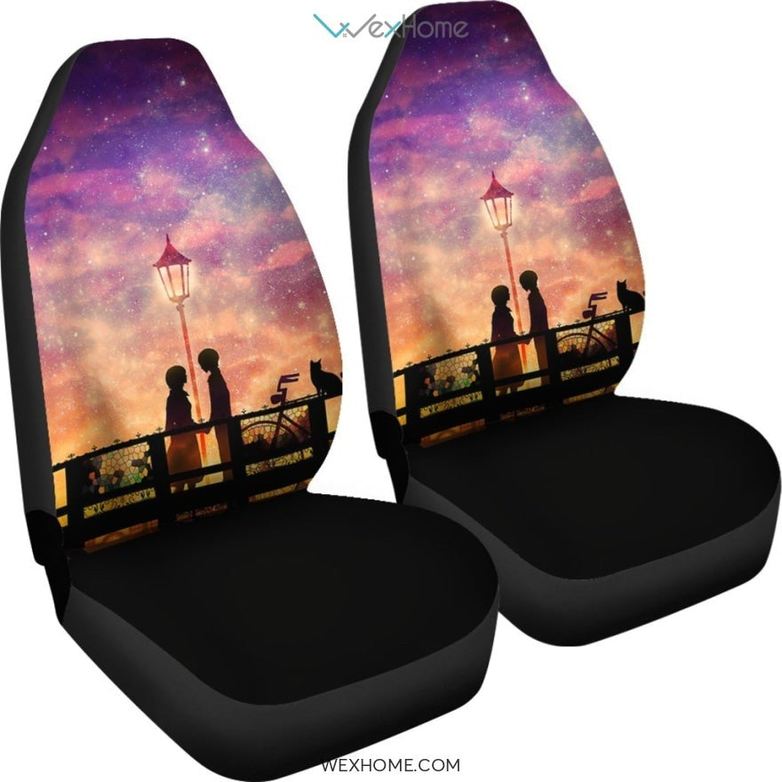 Mimi Wo Sumaseba Ghibli Studio Anime Car Seat Covers