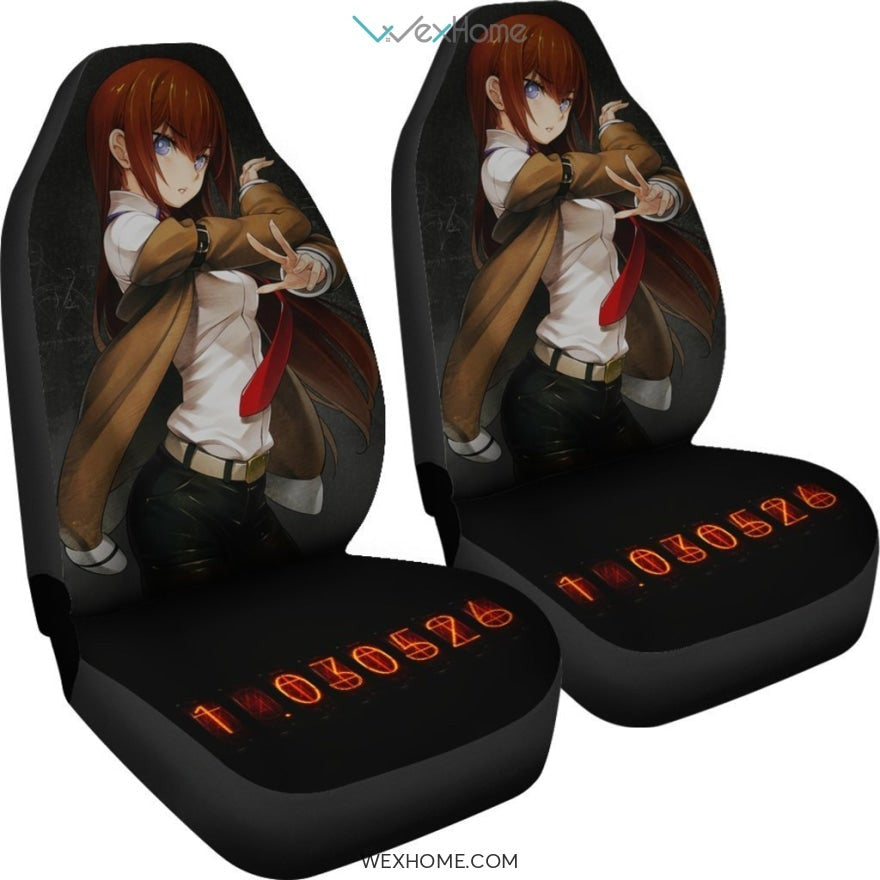 Steins Gate Anime Car Seat Covers