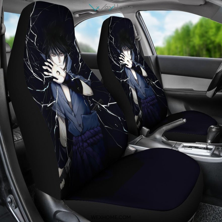 Sasuke Moon Naruto Anime Car Seat Covers