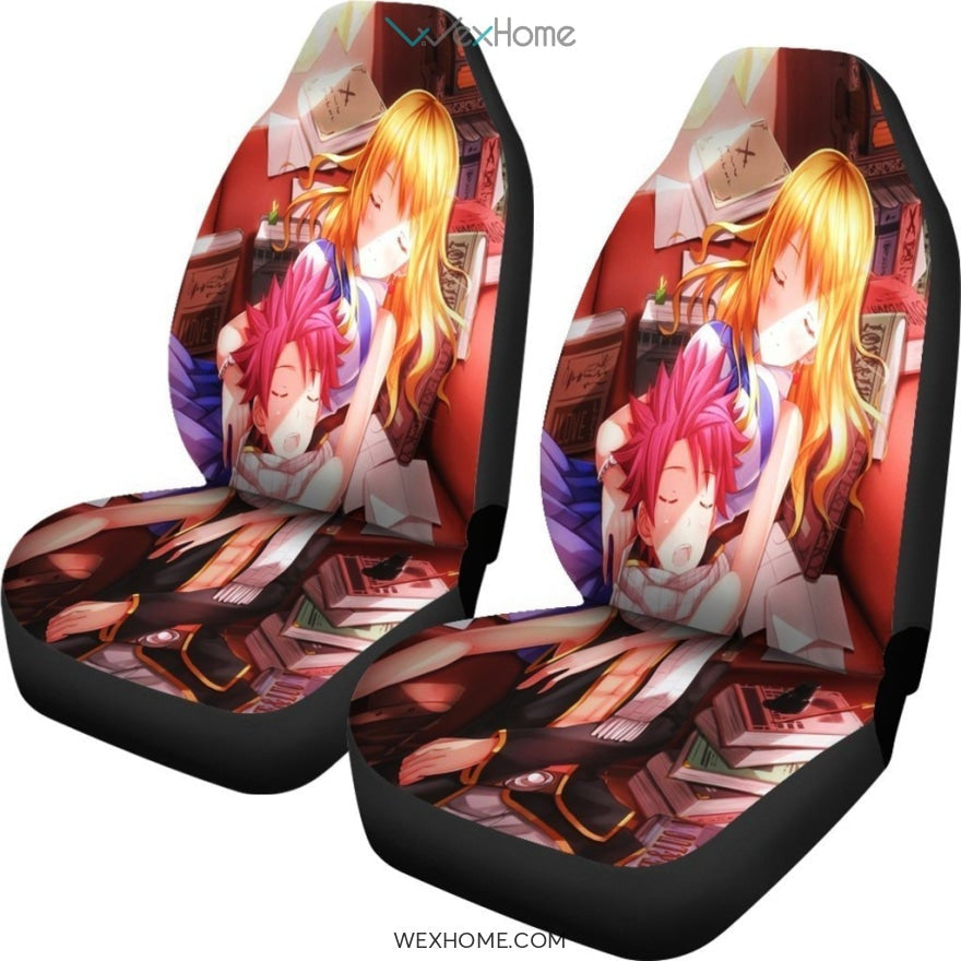 Natsu And Lucy Fairy Tail Anime Car Seat Covers