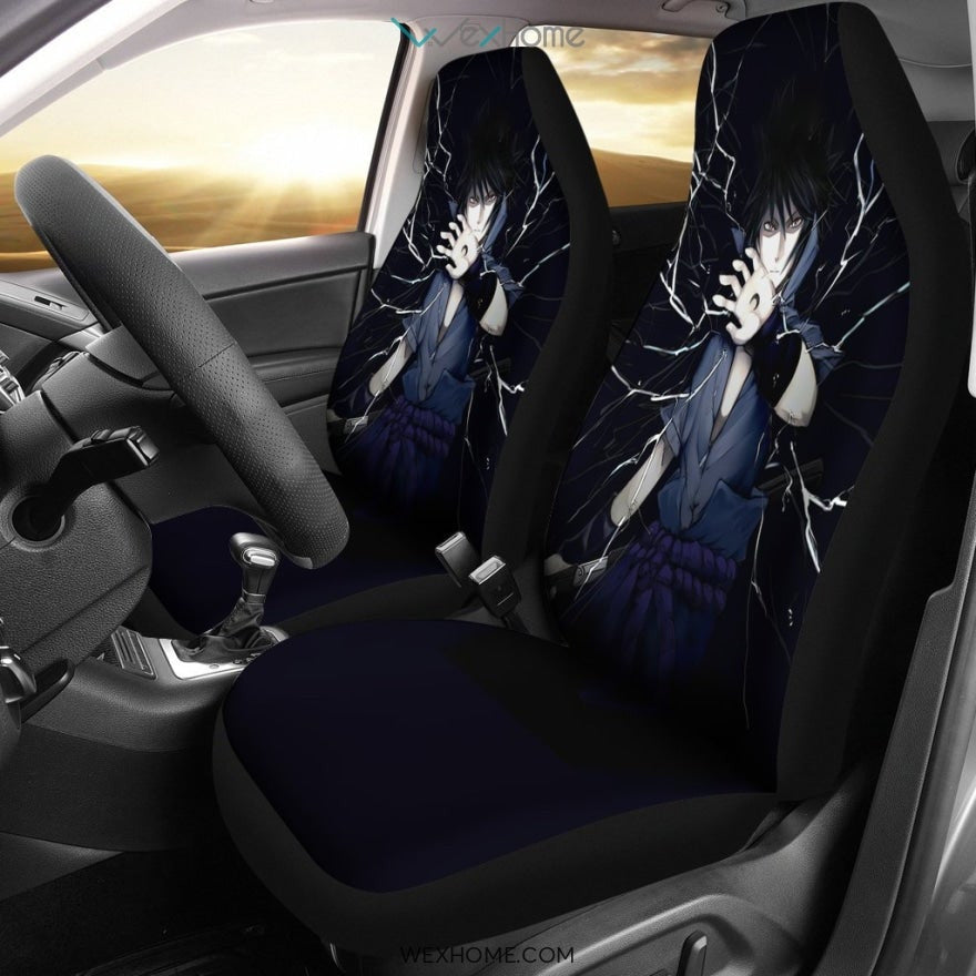 Sasuke Moon Naruto Anime Car Seat Covers