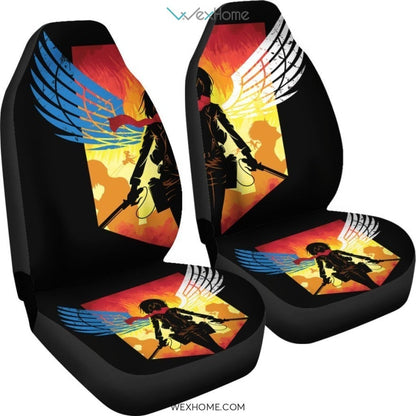 Mikasa Attack On Titan Anime Car Seat Covers