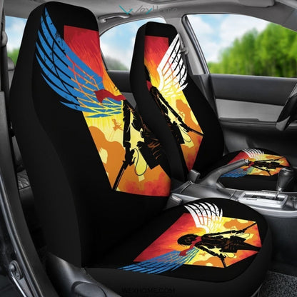 Mikasa Attack On Titan Anime Car Seat Covers