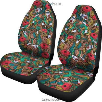 Nurse Accessories Patterns Art Car Seat Cover Accessories Car 2021