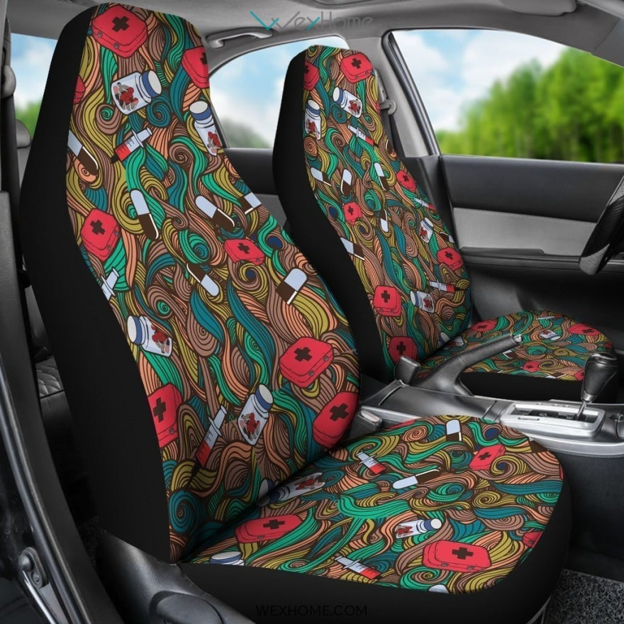 Nurse Accessories Patterns Art Car Seat Cover Accessories Car 2021