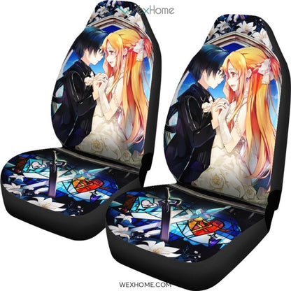 SAO Kirito Asuna Anime Car Seat Covers 2