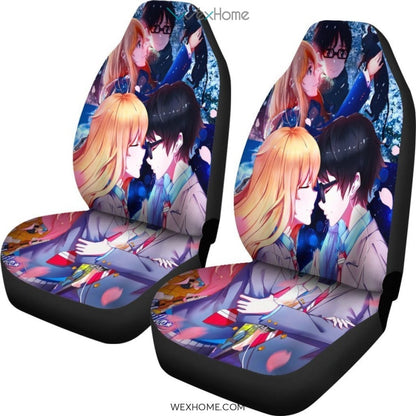 Shigatsu Wa Kimi No Uso Anime Car Seat Covers