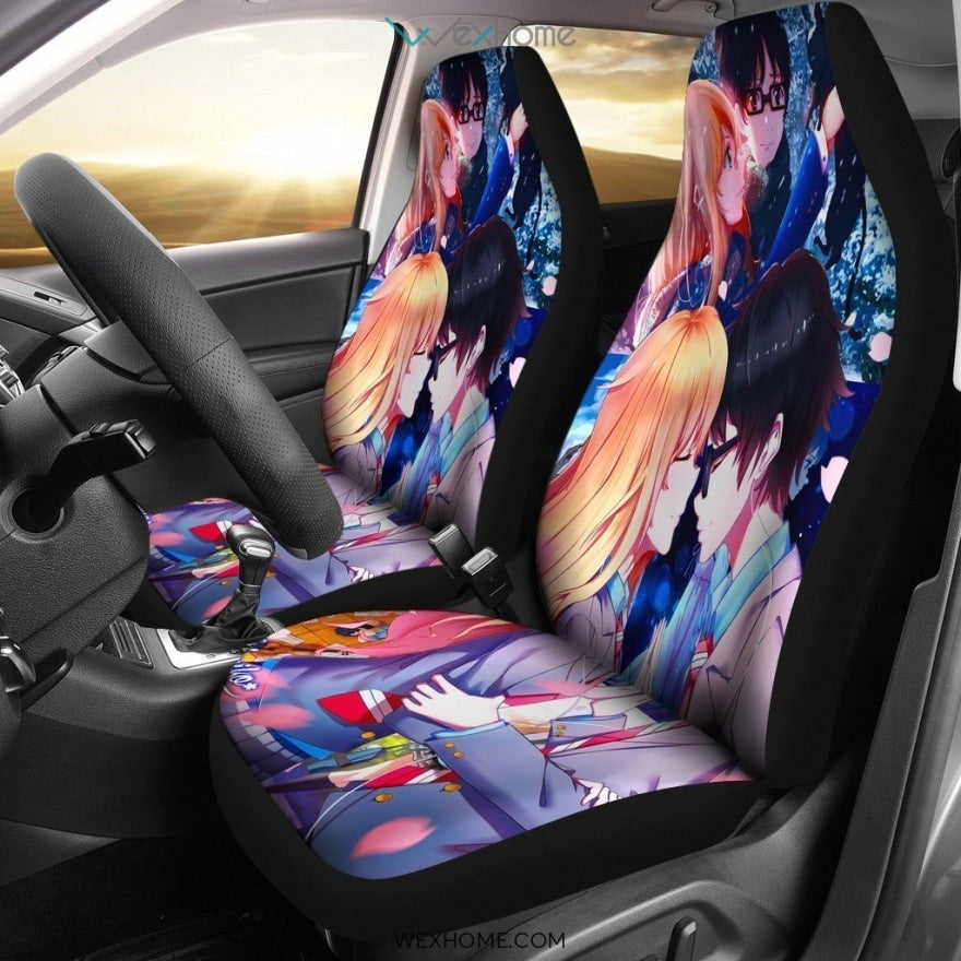 Shigatsu Wa Kimi No Uso Anime Car Seat Covers