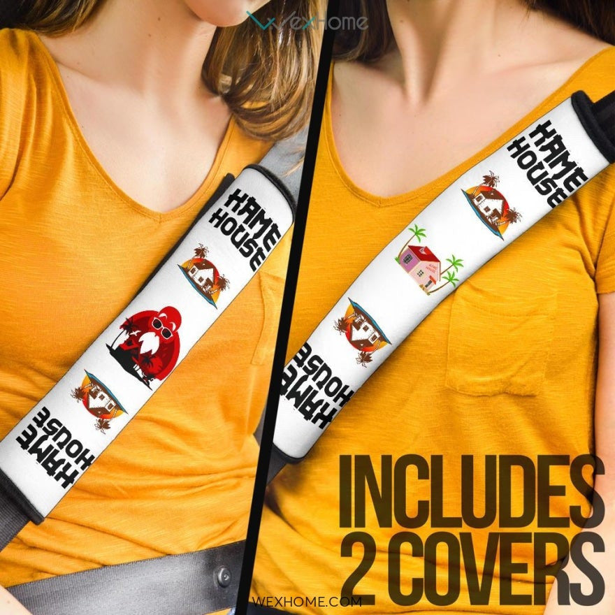 Dragon Ball Anime Seat Belt Covers | DB Master Roshi Kame House Belt Covers