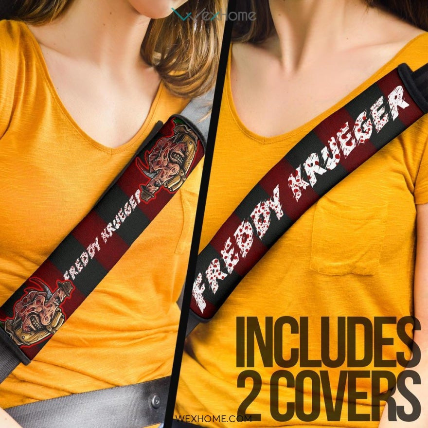 Horror Movie Seat Belt Covers | Freddy Krueger Creepy Hand Belt Covers
