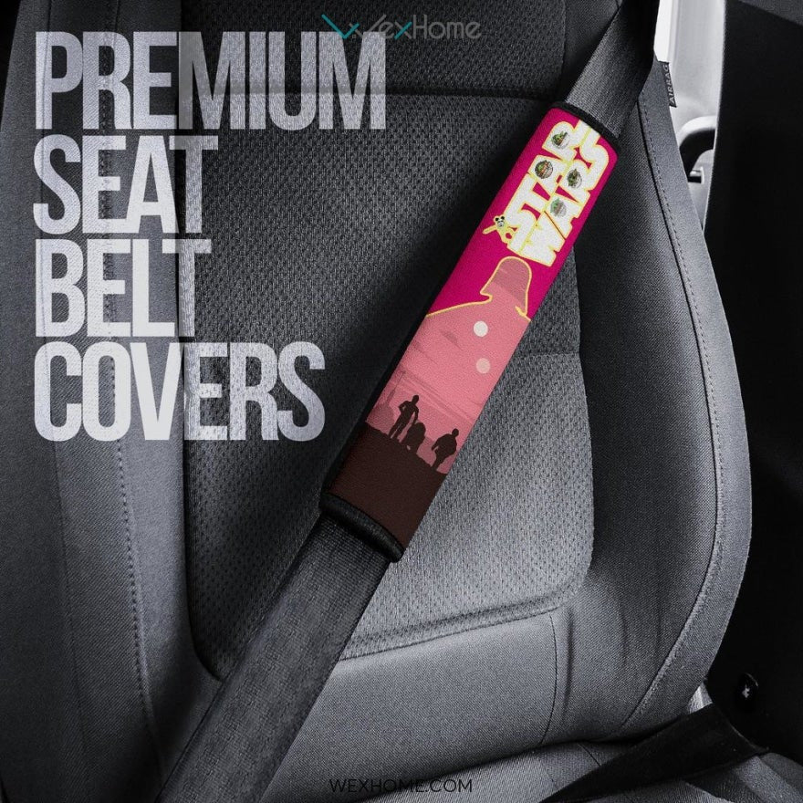 Star Wars Movie Seat Belt Covers | Mickey Head Galaxy Retrowave Belt Covers