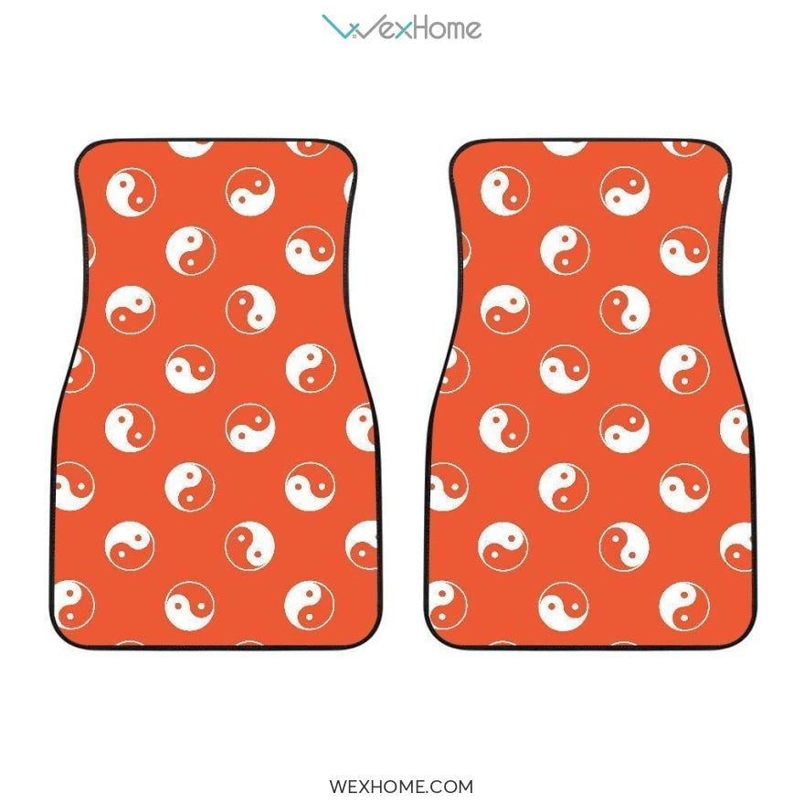 Deers Winter Christmas Pattern Front And Back Car Mats