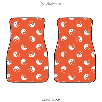 Deers Winter Christmas Pattern Front And Back Car Mats