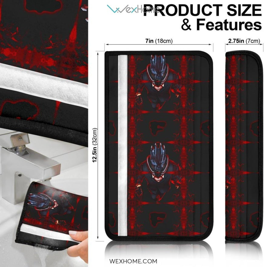 My Hero Academia Anime Seat Belt Covers | MHA All For One A.F.O Text Belt Covers