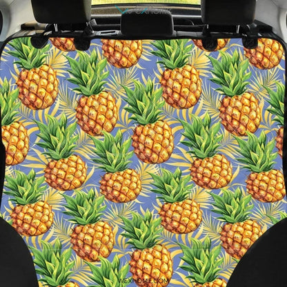 Yellow Pineapple Hawaiian Print Pet Car Seat Cover
