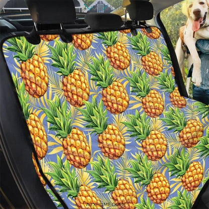 Yellow Pineapple Hawaiian Print Pet Car Seat Cover