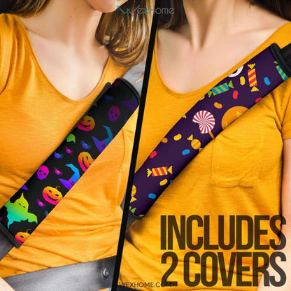 The Nightmare Before Christmas Cartoon Seat Belt Covers | Halloween Symbol Patterns Belt Covers