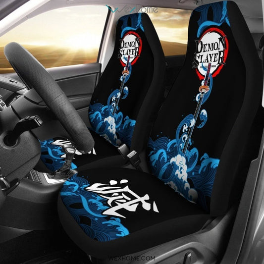 Demon Slayer Tanjiro Sword Earring Car Seat Cover Manga Mixed Anime