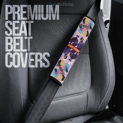 Daft Punk Seat Belt Covers | Daft Punk Get Lucky Couple Style Belt Covers
