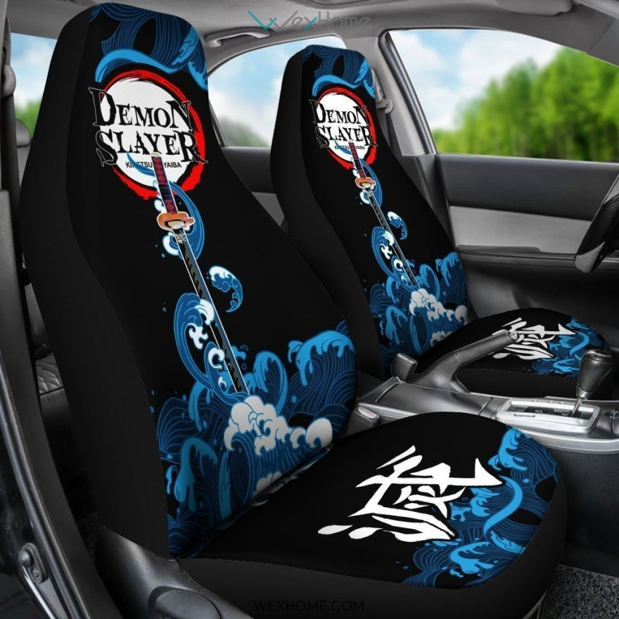 Demon Slayer Tanjiro Sword Earring Car Seat Cover Manga Mixed Anime