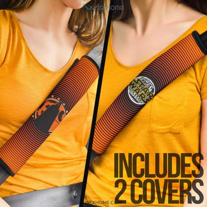 Star Wars Movie Seat Belt Covers | Darth Vader Orange Spiral Belt Covers