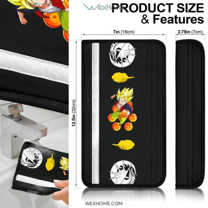 Dragon Ball Anime Seat Belt Covers | DB Goku Balls And Clouds Belt Covers
